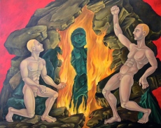 Redemption of the Father, 2013, oil on canvas, 40 by 50"