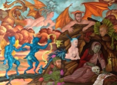 Temptation of St.Anthony of the Desert: oil on canvas